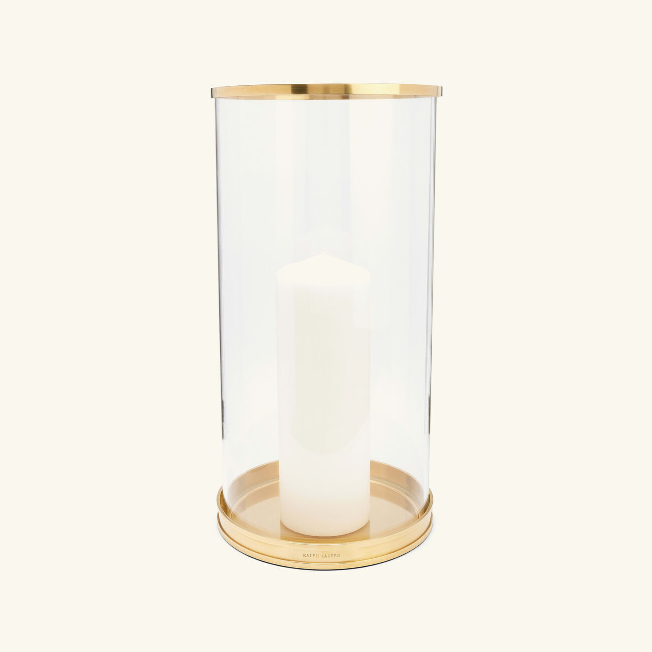 ralph lauren home modern hurricane candle holder gold
