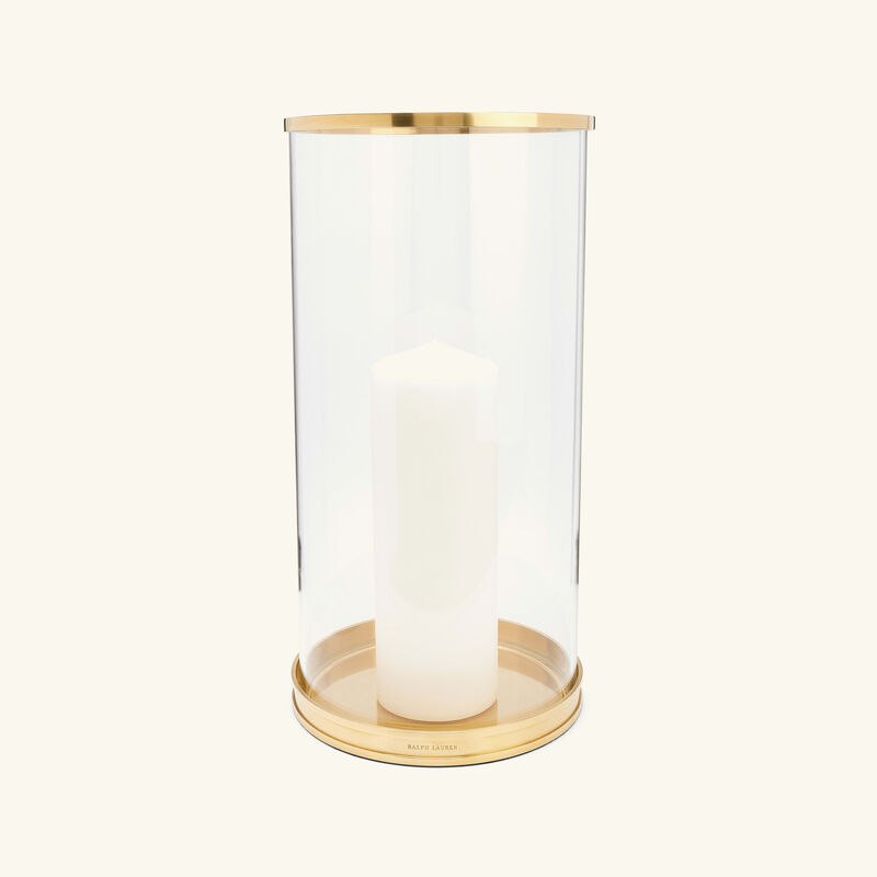 ralph lauren home modern hurricane candle holder gold