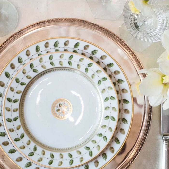 Constance Coffee Saucer Green bernardaud constance coffee saucer green