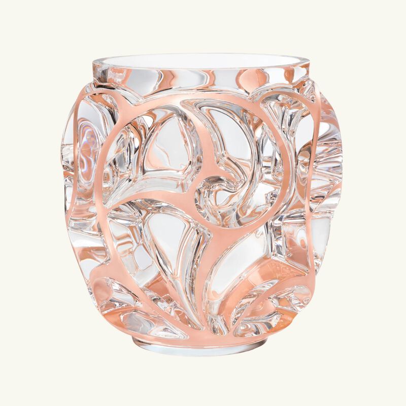 Tourbillons Vase Round Extra Large Pink lalique tourbillons vase round extra large pink