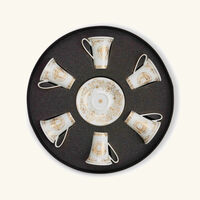 versace medusa gala coffee cup saucer white set of 6
