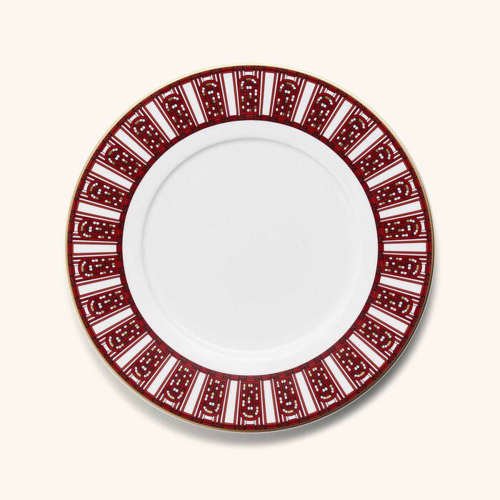 baccarat arcadia dessert plate round red 21cm set of 2