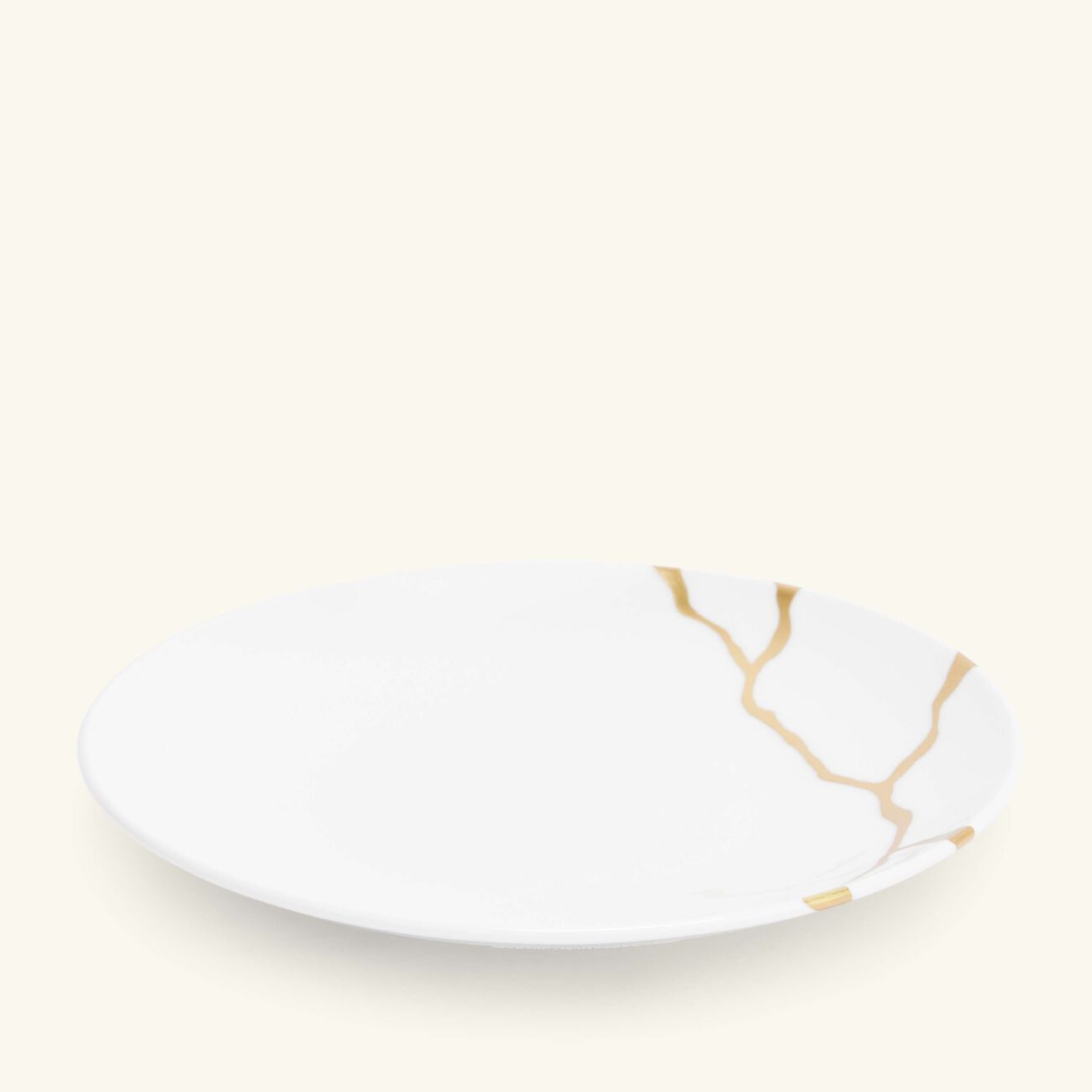 bernardaud kintsugi bread butter plate round white 16cm