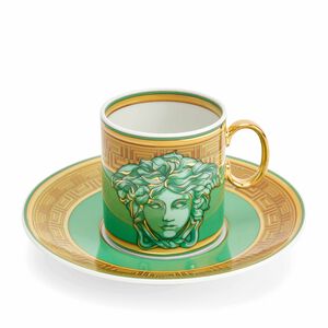 Green Coin Espresso Cup & Saucer, medium