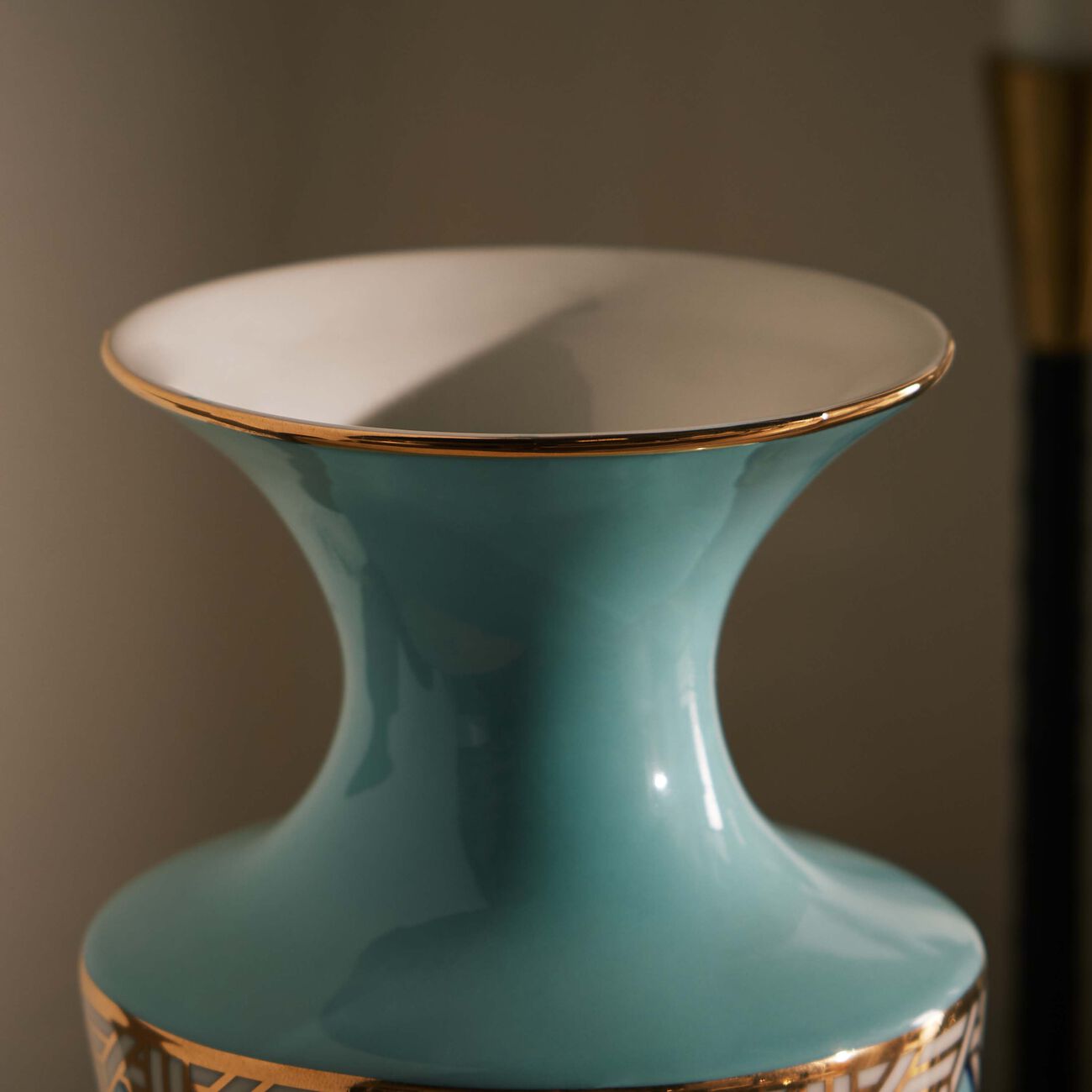 jonathan adler basketweave vase cuff small blue