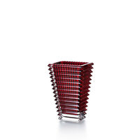 baccarat red clear eye vase set
