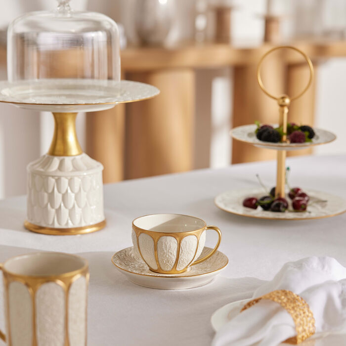 villari amour tea cup white