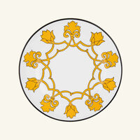 بينتو باريس طبق الطعام جايبور دائري أصفر 26 سم