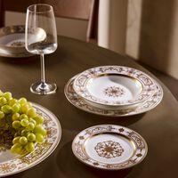 bernardaud aux rois bread   butter plate round gold 16cm