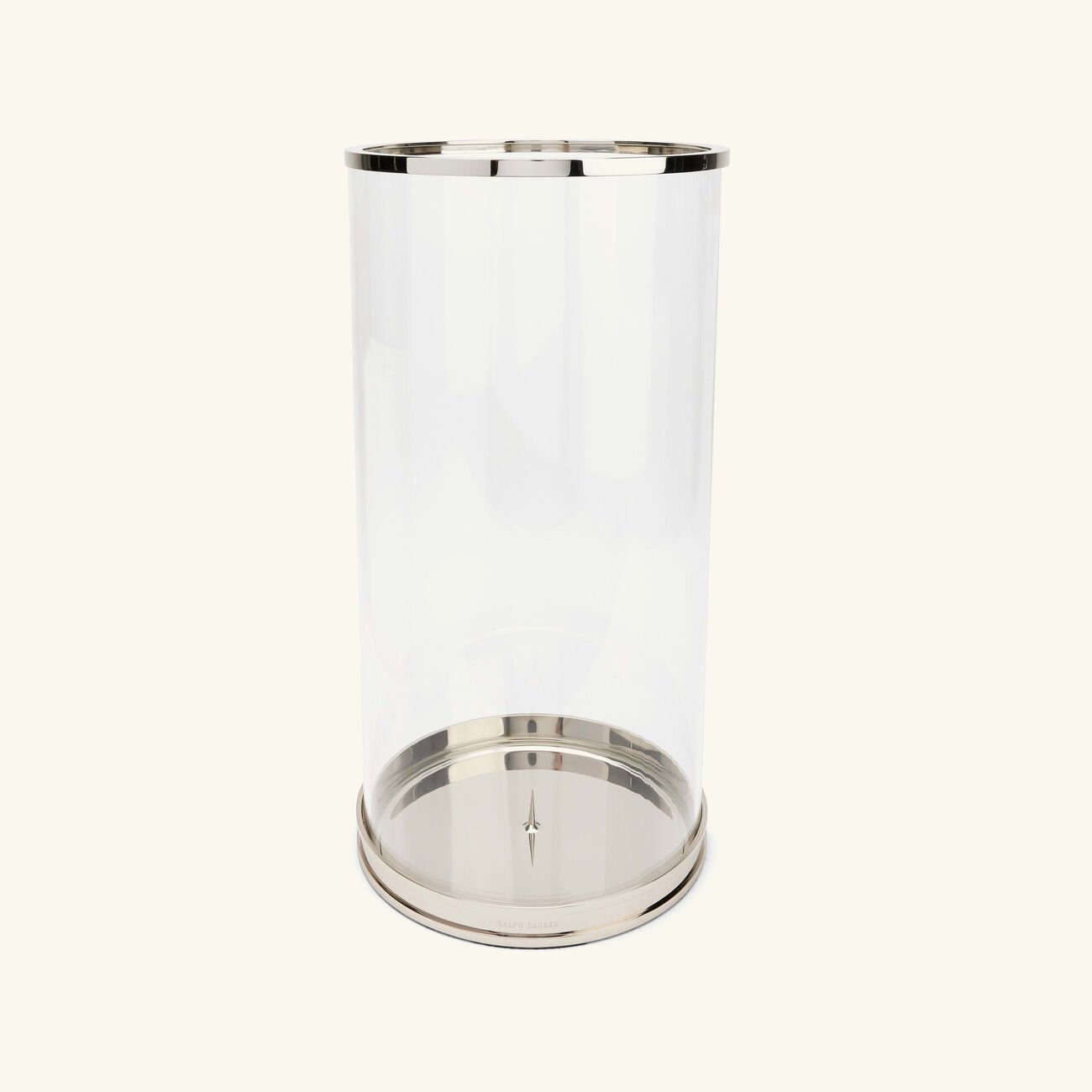 ralph lauren home modern hurricane candle holder large silver
