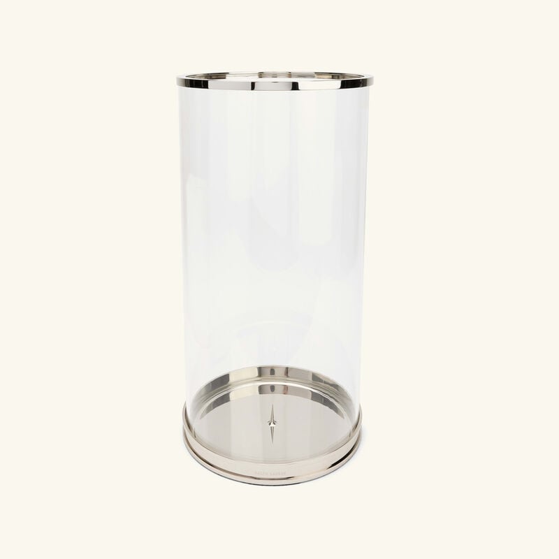 ralph lauren home modern hurricane candle holder large silver