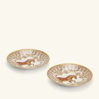 haviland cavalier royal bread butter plate round gold 16cm set of 2