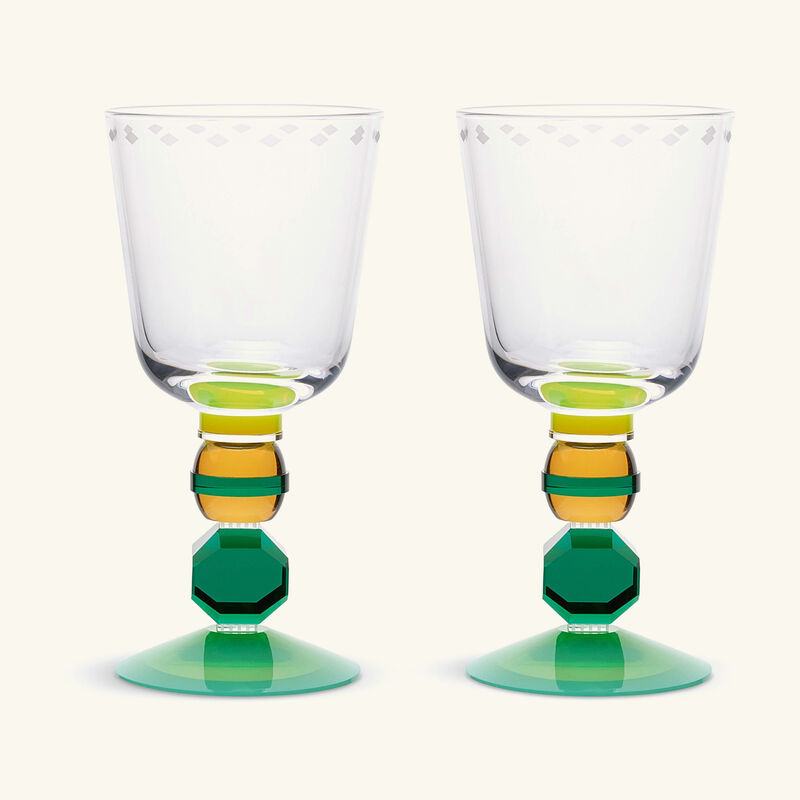 reflections copenhagen mayfair drinking glass green set of 2