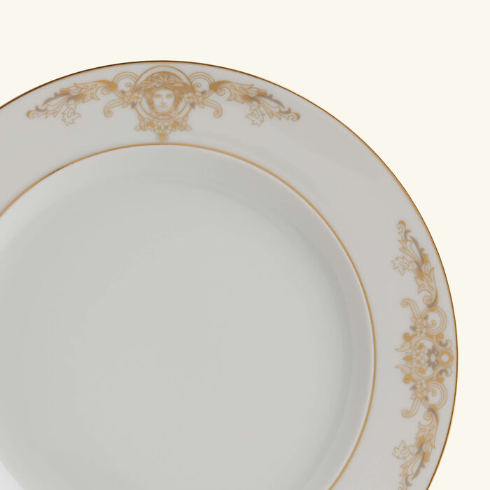 versace medusa gala dessert plate round white 22cm