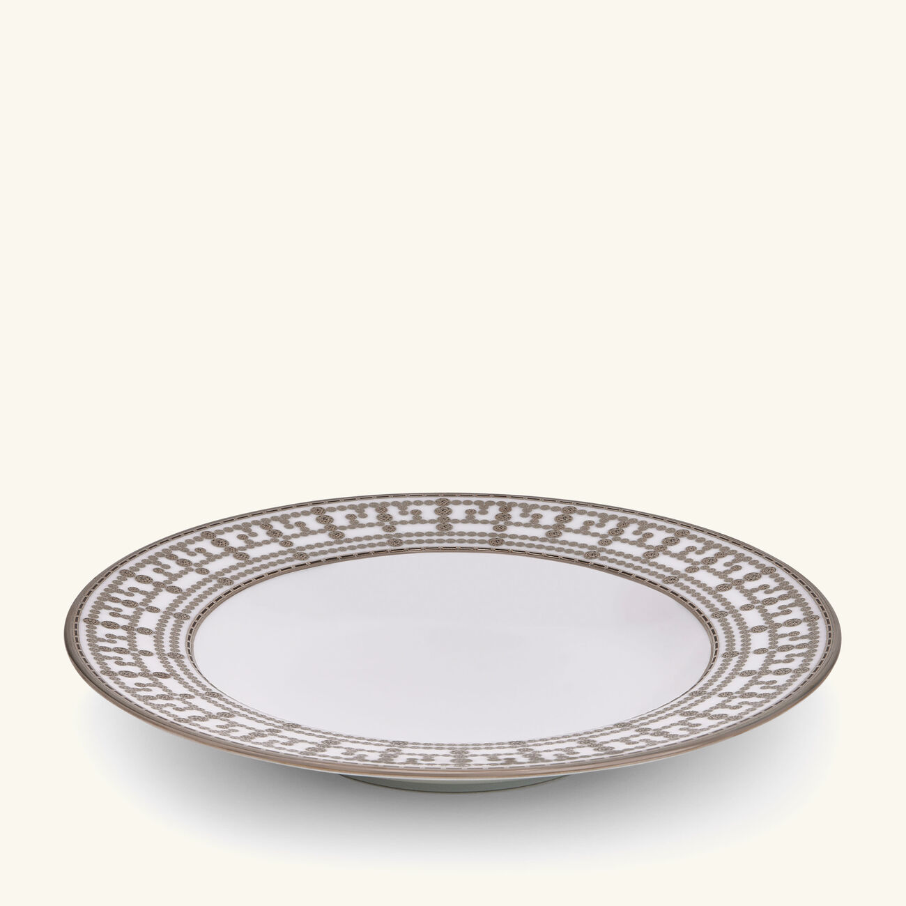 haviland tiara soup plate silver 23cm