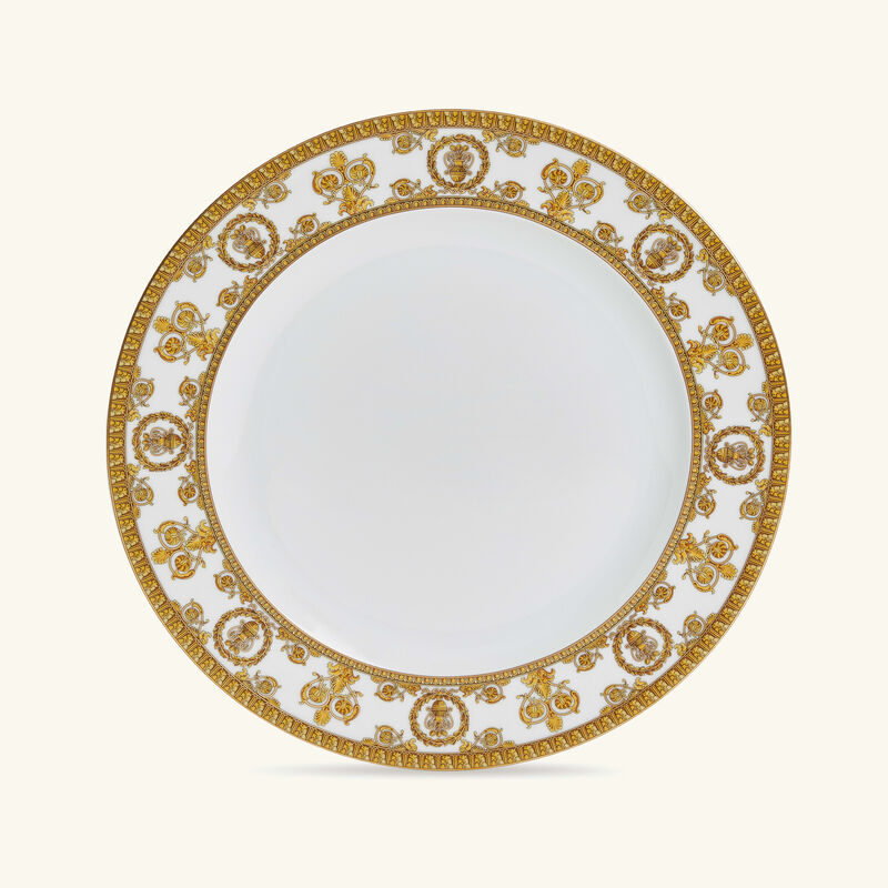 versace i love baroque plate round white 22cm