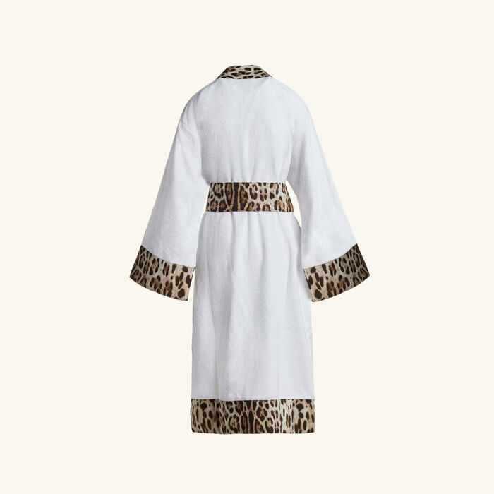 dolce gabbana casa cotton terry bath robe small white