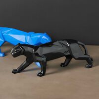 lladro panther sculpture large black