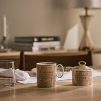 versace barocco beige mug
