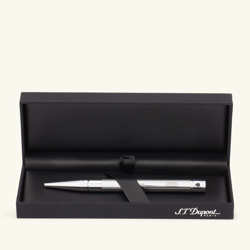 اس تي دوبون قلم حبر جاف  بولبوينت  دي إنيشال باللون الفضي