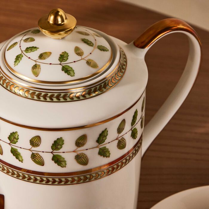 bernardaud constance coffee pot green