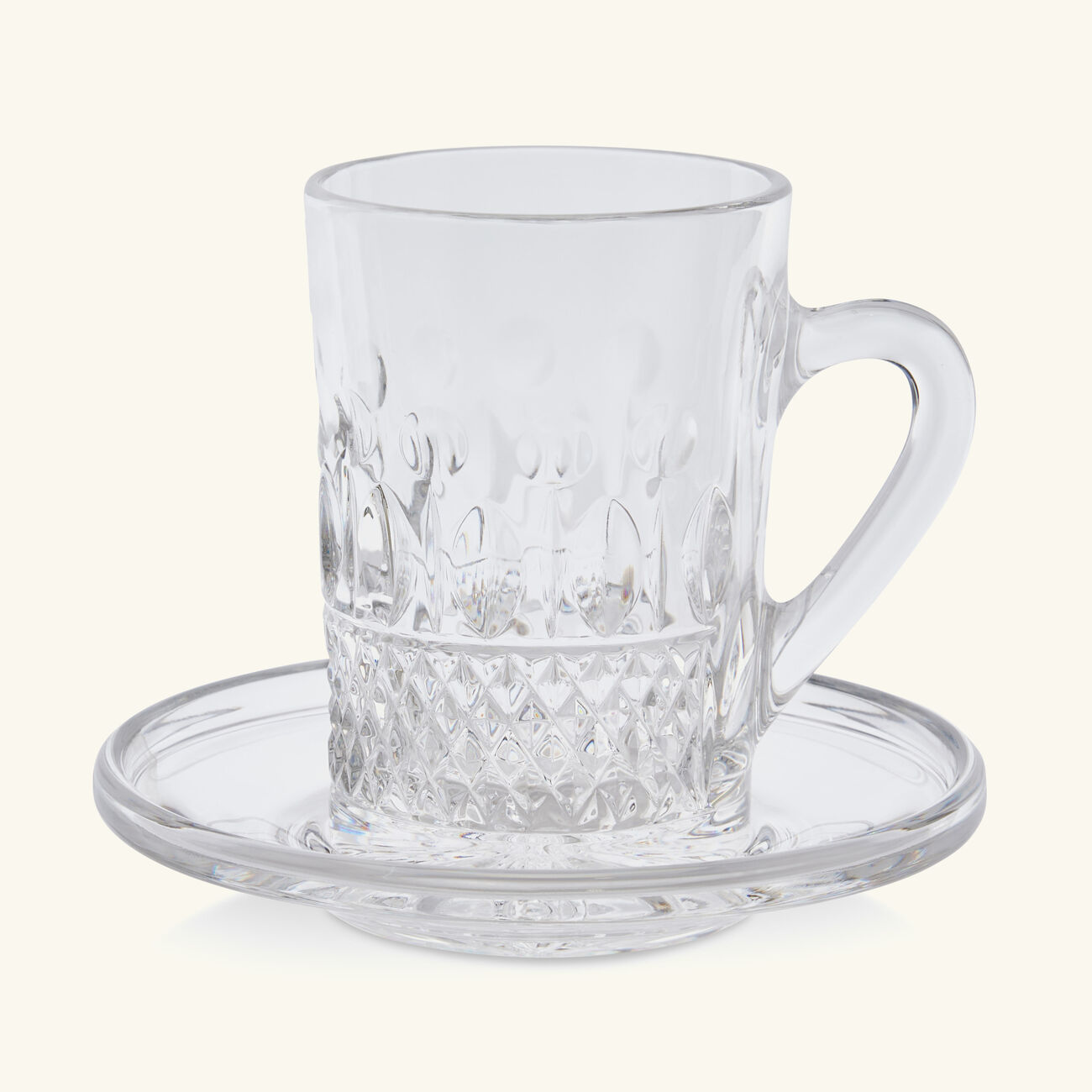 mario cioni c giulia 358 tea cup saucer clear