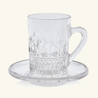 mario cioni c giulia 358 tea cup saucer clear