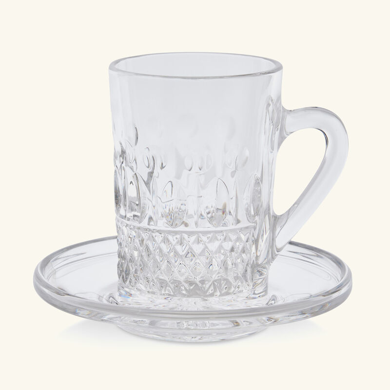 Giulia 358 Tea Cup & Saucer Clear mario cioni c giulia 358 tea cup saucer clear