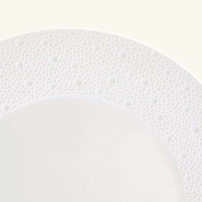 bernardaud ecume service plate round white 29cm