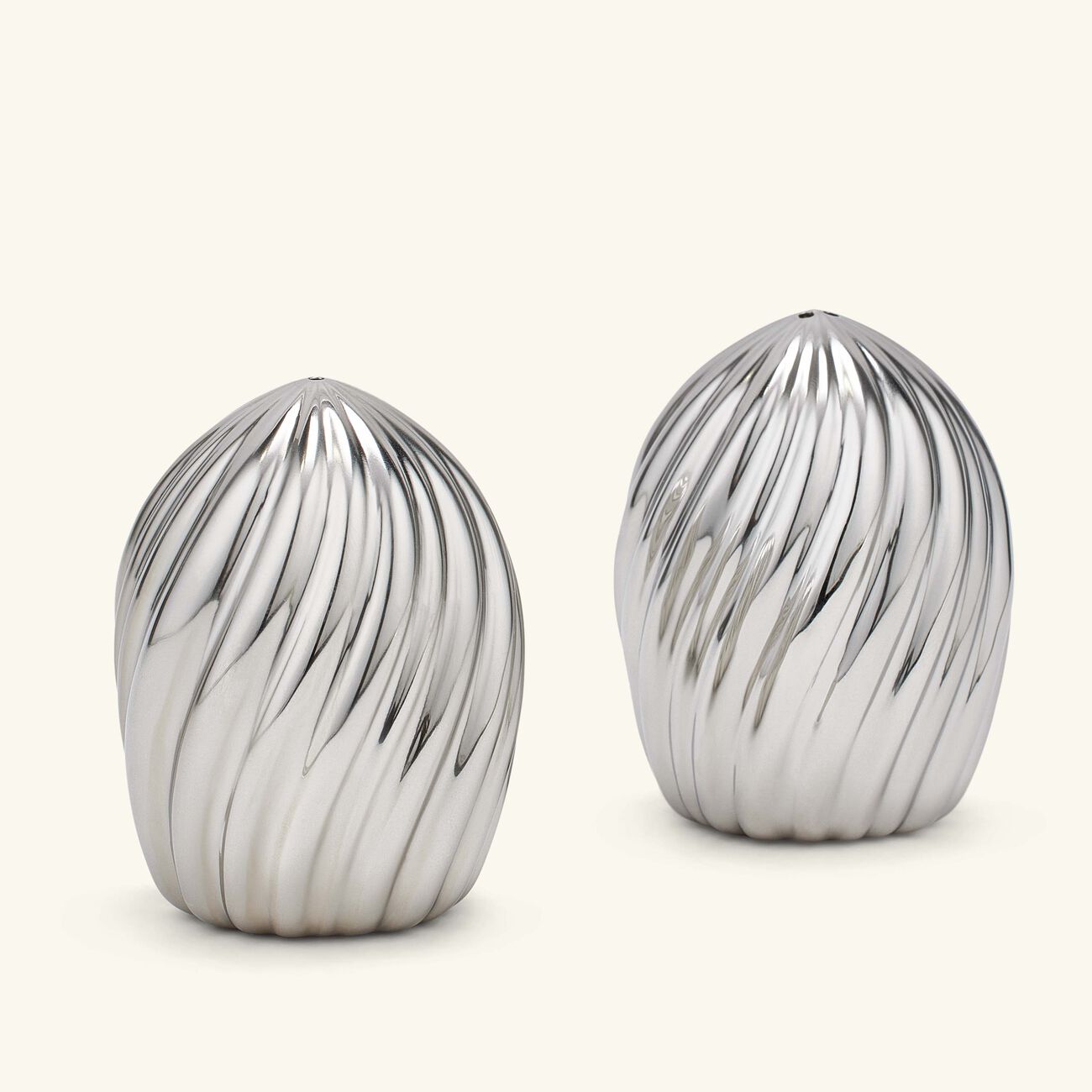 l objet ripple spice jewels salt and pepper shakers silver set of 2