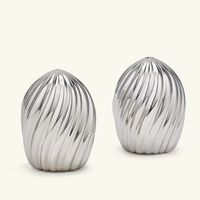 l objet ripple spice jewels salt and pepper shakers silver set of 2