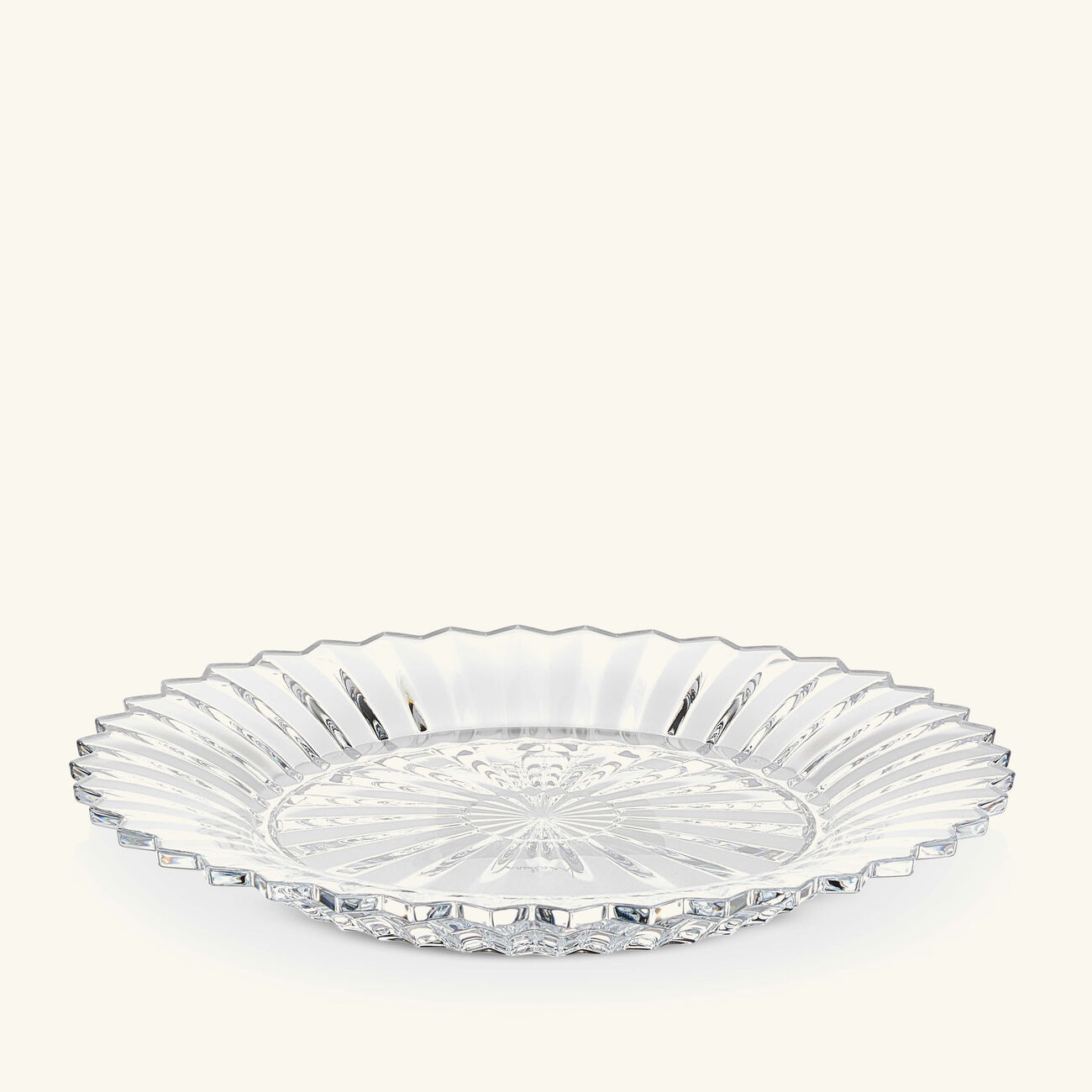 baccarat mille nuits salad plate round clear 21cm