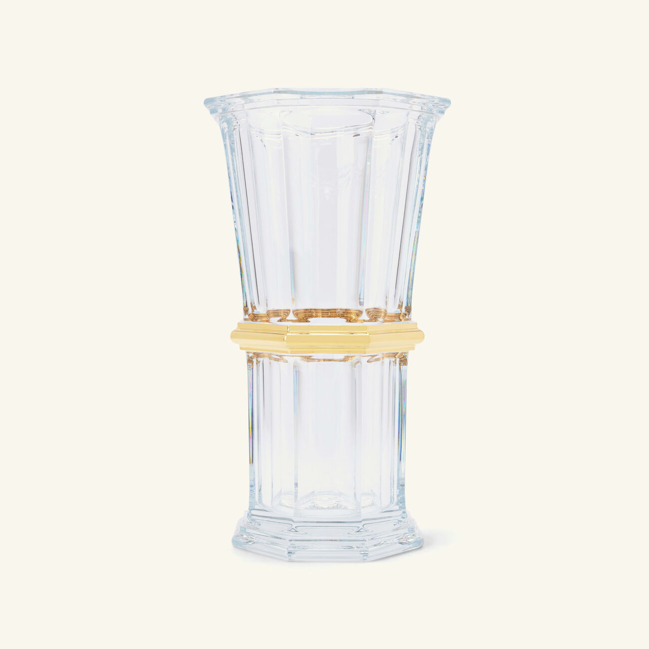 baccarat harcourt vase medium gold