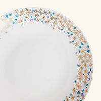 bernardaud feerie michael cailloux deep dish round pink 29cm