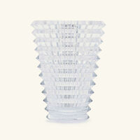 baccarat eye vase round small pink