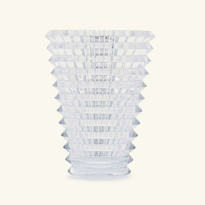 baccarat eye vase round medium clear