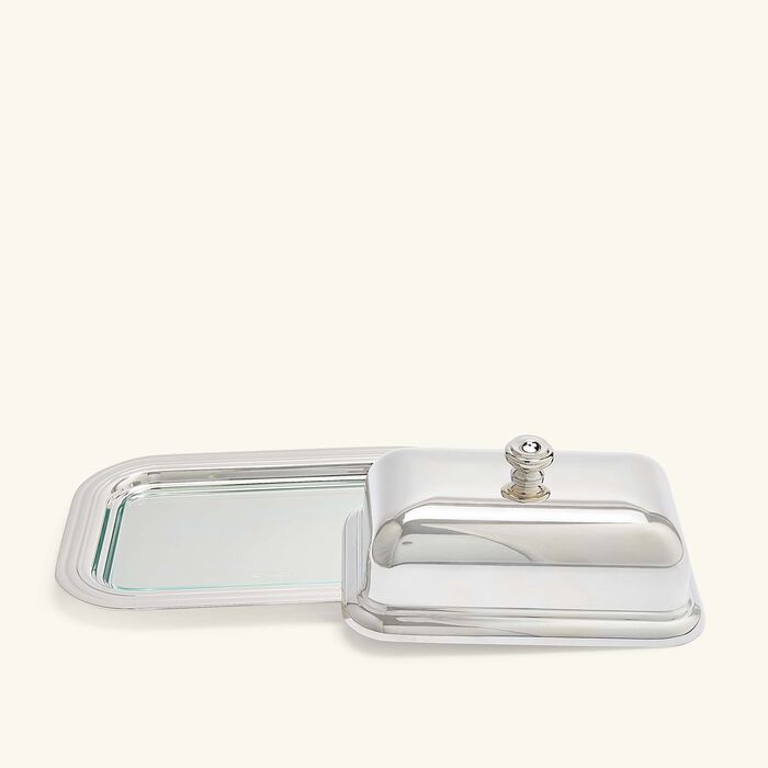 christofle albi butter dish silver 19cm