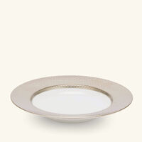bernardaud divine soup plate round silver 22cm