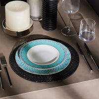 haviland portofino soup plate blue 23cm