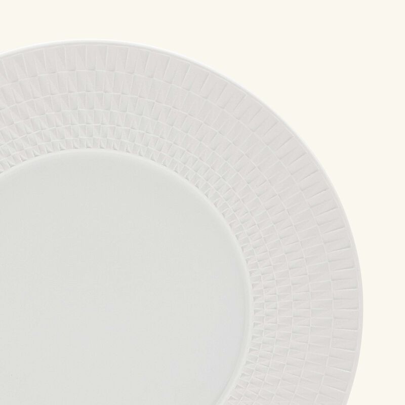 bernardaud twist salad plate round white 21cm