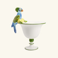 les ottomans ceramic parrot vase small