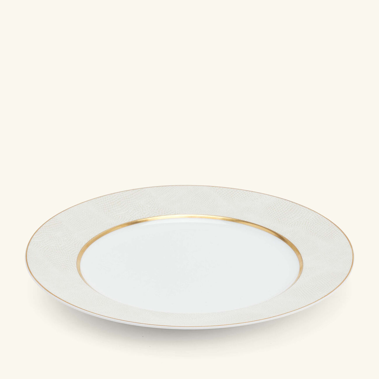 Sauvage Blanc Dinner Plate Round Gold 26cm bernardaud sauvage blanc dinner plate round gold 26cm
