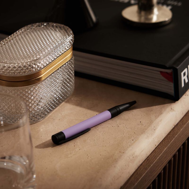 D-Initial Ballpoint Pen Lilac st dupont d initial ballpoint pen lilac
