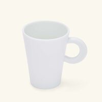 bernardaud ecume coffee cup   saucer white set of 2