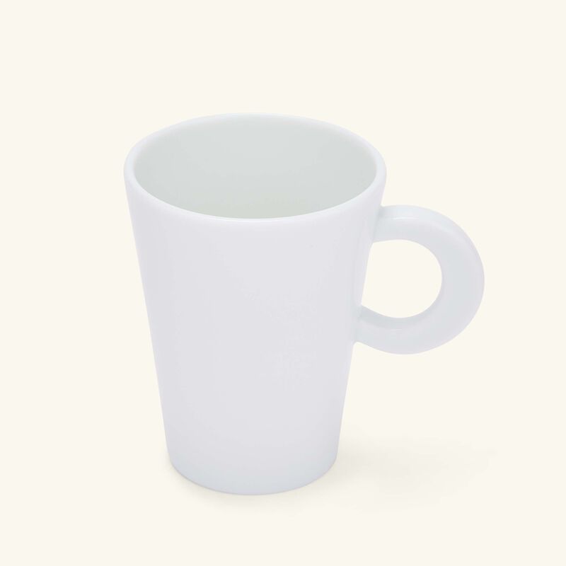 bernardaud ecume coffee cup   saucer white set of 2