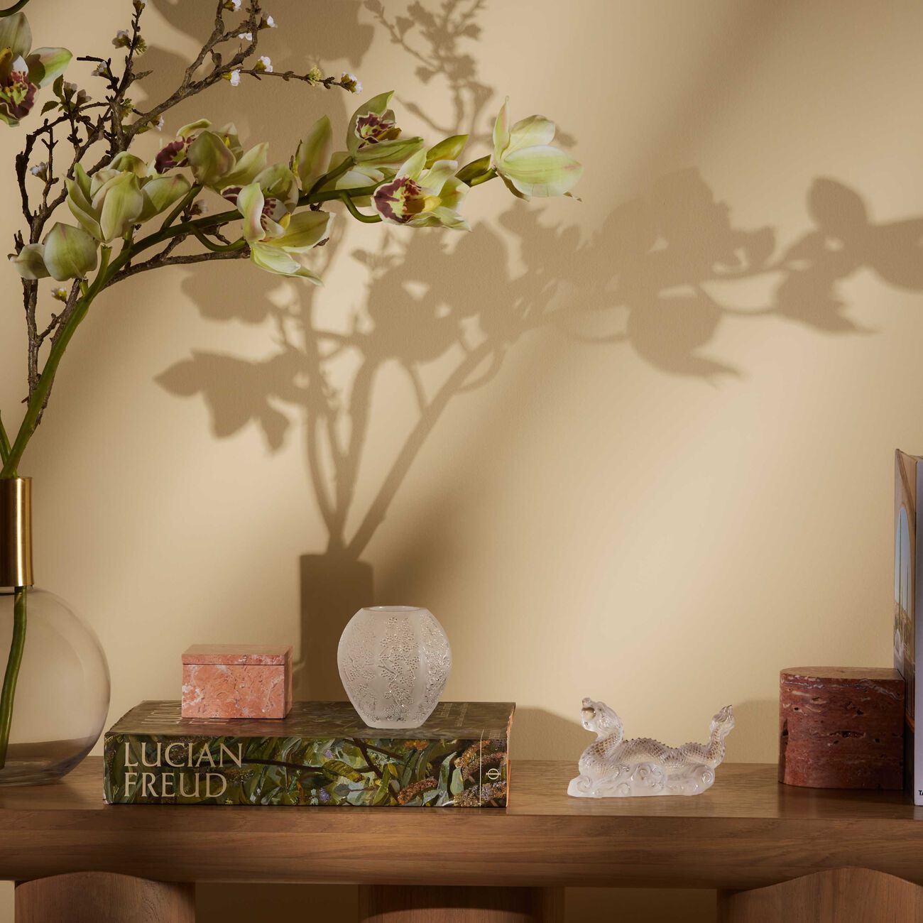 lalique sakura vase mini clear