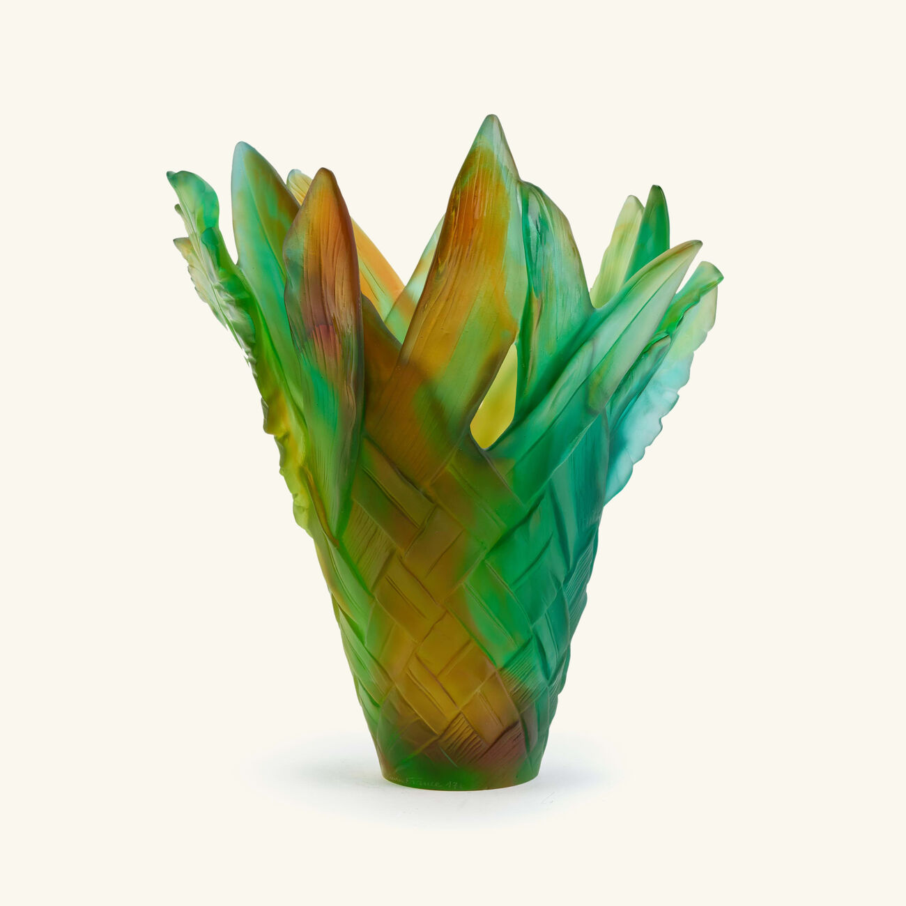 Tressage Vase Medium Green daum tressage vase medium green