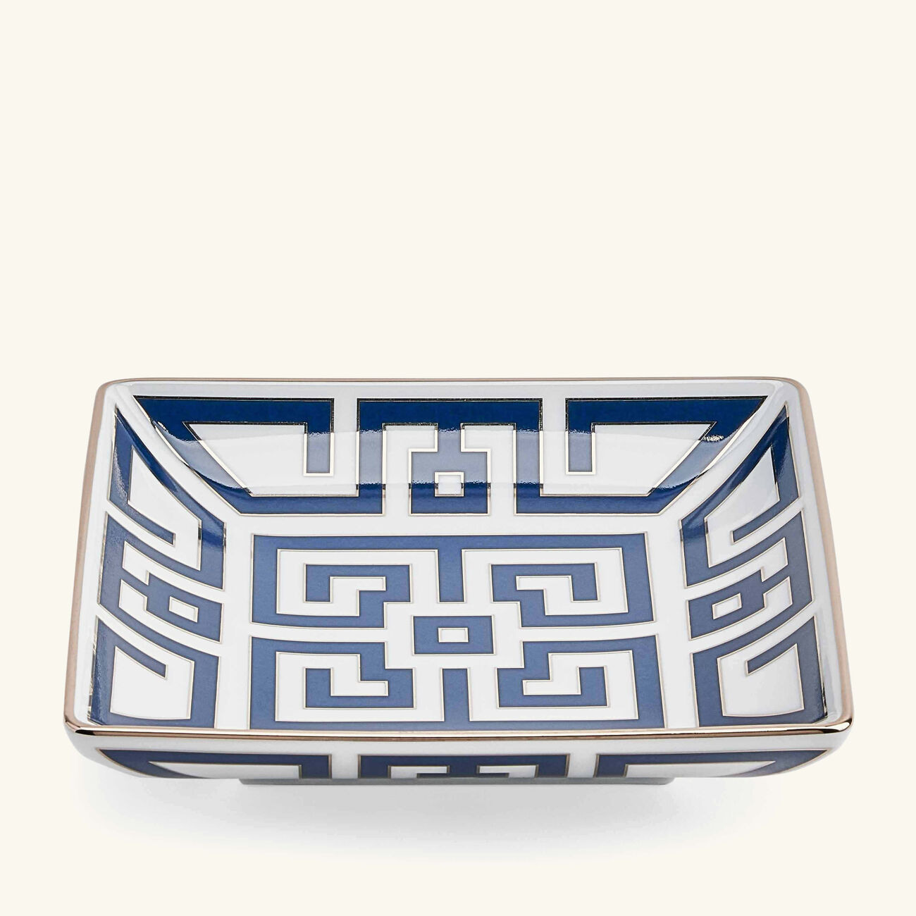 ginori 1735 labirinto zaffiro serving tray small blue