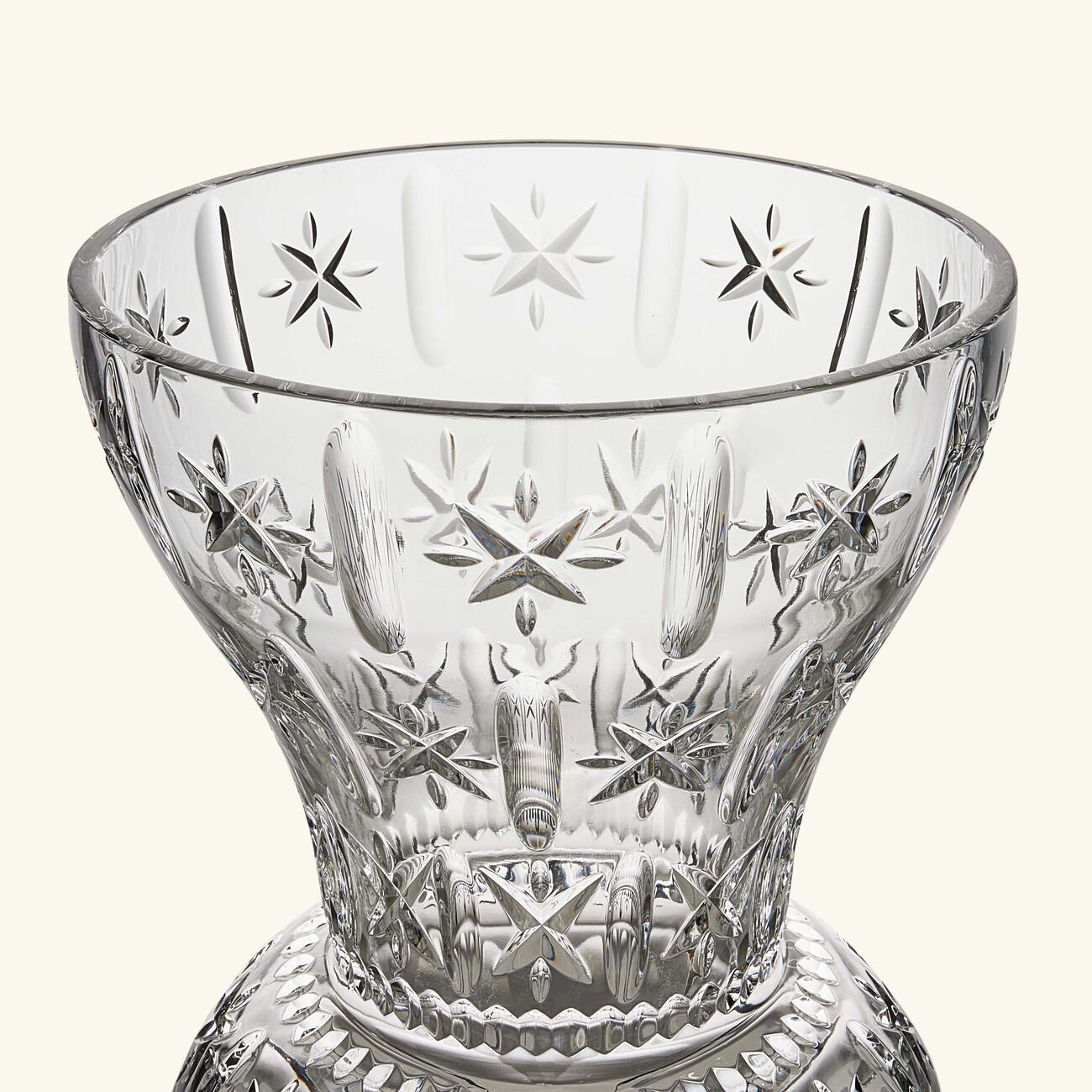 ماريو تشيوني مزهرية كاترينا ذات التصميم المتوسع تدريجيًا كبيرة زرقاء