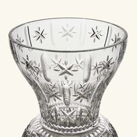 ماريو تشيوني مزهرية كاترينا ذات التصميم المتوسع تدريجيًا كبيرة زرقاء